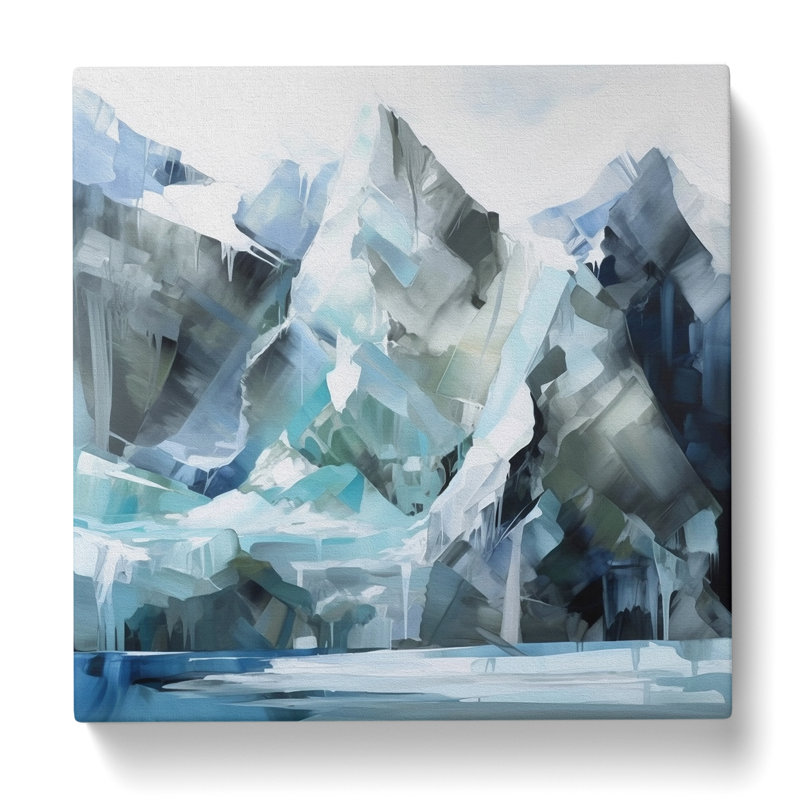 Glacier Gestural No.4 - No Frame Print, 35cmH x 35cmW