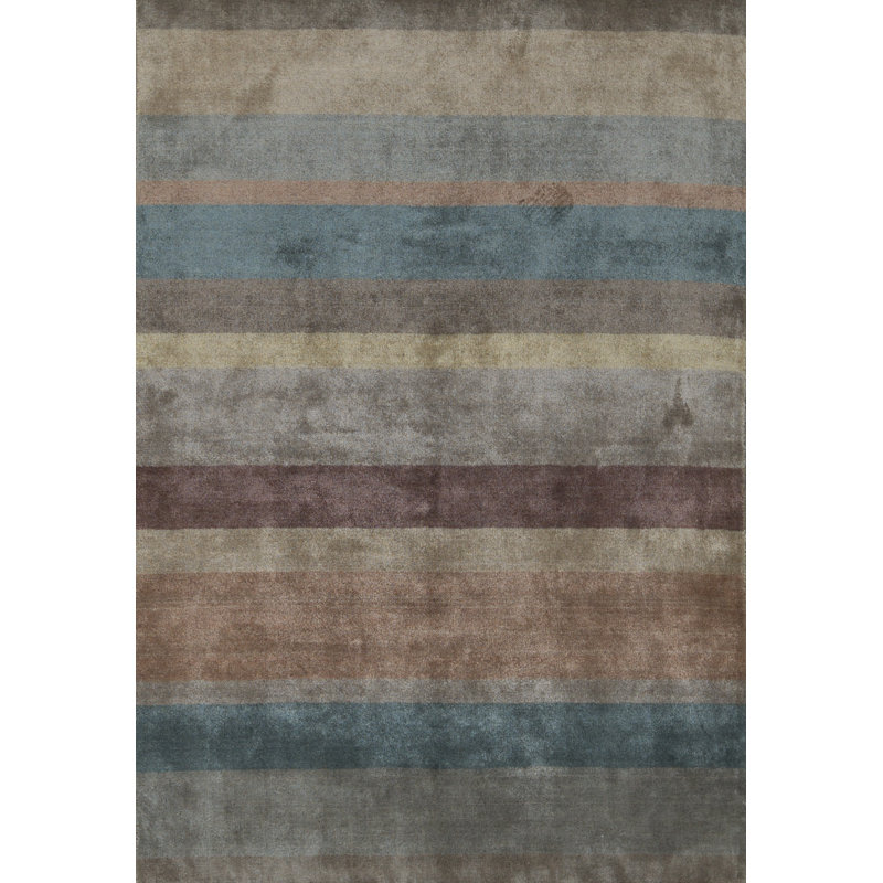 Hand-Knotted High-Quality Brown Area Rug