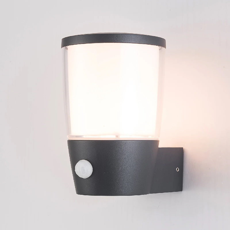 Canoby 16.3cm H Outdoor Armed Sconce, Grey
