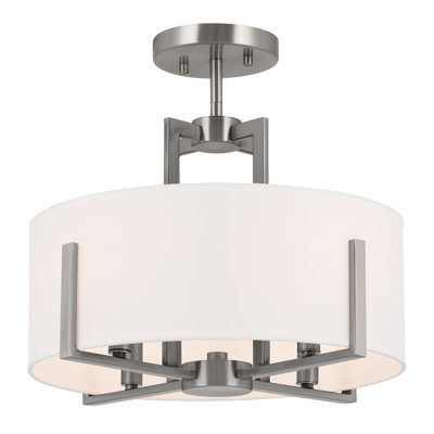 Bakar Fabric Semi Flush Mount