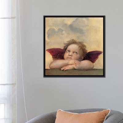 « angelo ii-madone sistina » par raffaello sanzio, impression sur toile