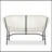 Condesa Outdoor Patio Wicker Love Seat with Sturdy Iron Frame(Set of 1)-2105926046