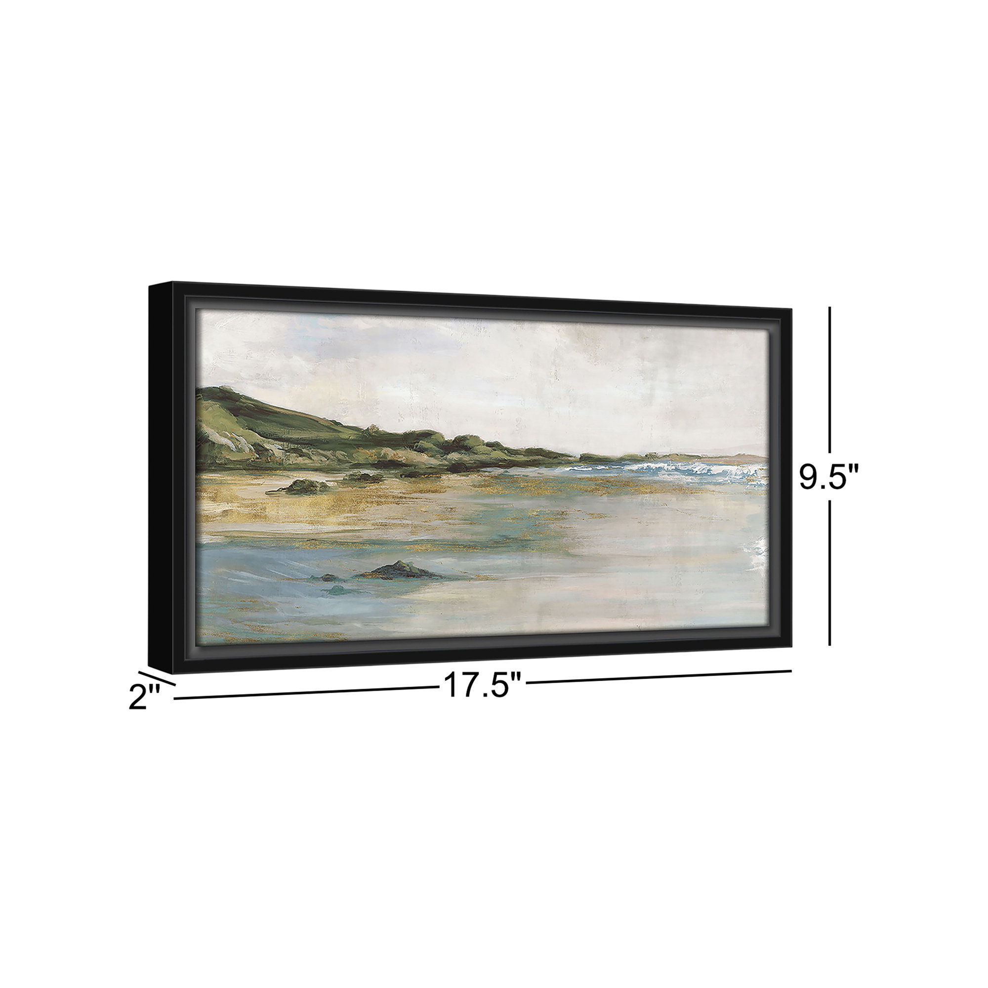 Tide’s Edge Print by , Espresso, 9.5" H x 17.5" W