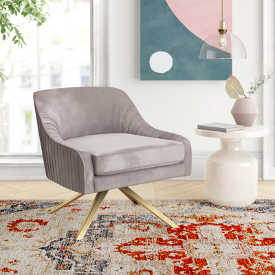 Velvet Swivel Side Chair