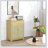 HOMCOM Sideboard With Solid Wood Countertop