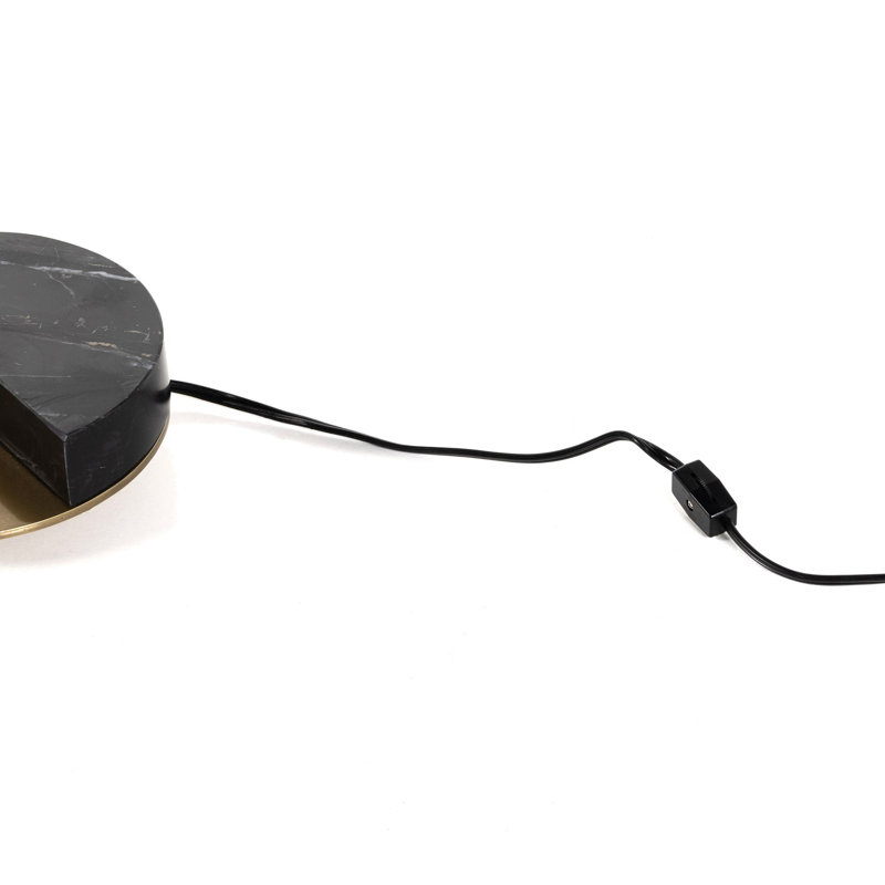 Zanda Desk Table Lamp, Gold, Black Italian Marble/Gold