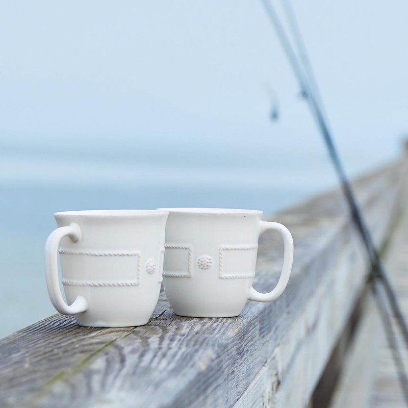 Berry & Thread French Panel Mug, Whitewash