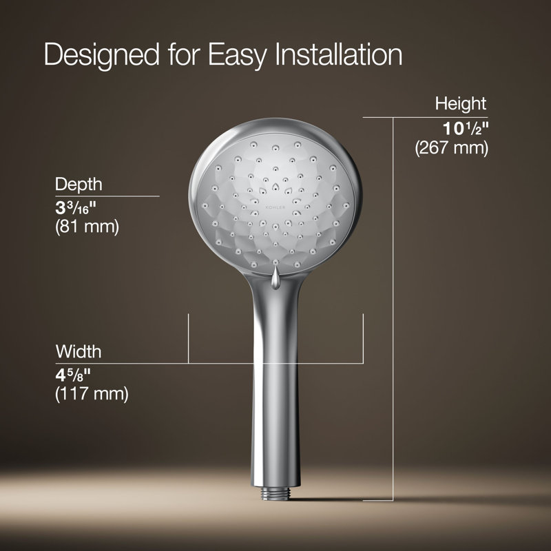 Awaken B110 1.75 Gpm Multifunction Handshower, Polished Chrome
