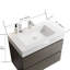 Meuble-lavabo moderne de couleur grise: 30 po avec rangement spacieux et fonction silencieuse de tiroir - glissières et look-1996969023-1996969009
