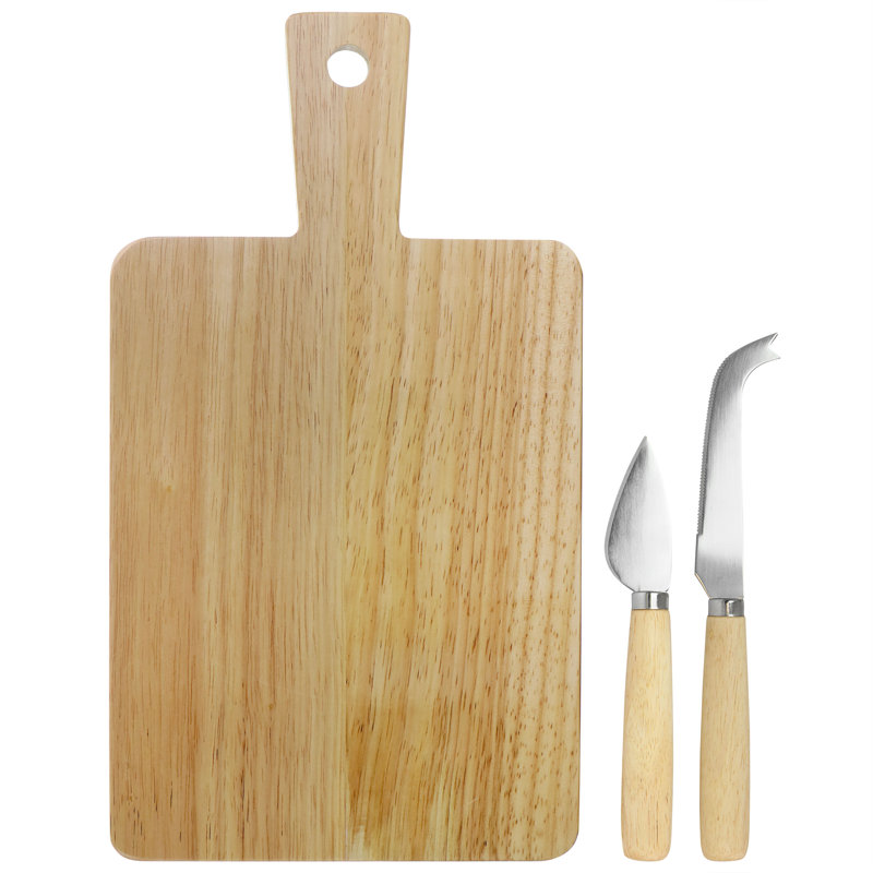 Martha Stewart 14.25In X 8In Rectangular Serving Board With 2 Cheese Knives