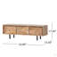Console WOODEN & IRON TV-BOARD, meuble multimédia, tiroir de rangement, Mid-Century, moderne
