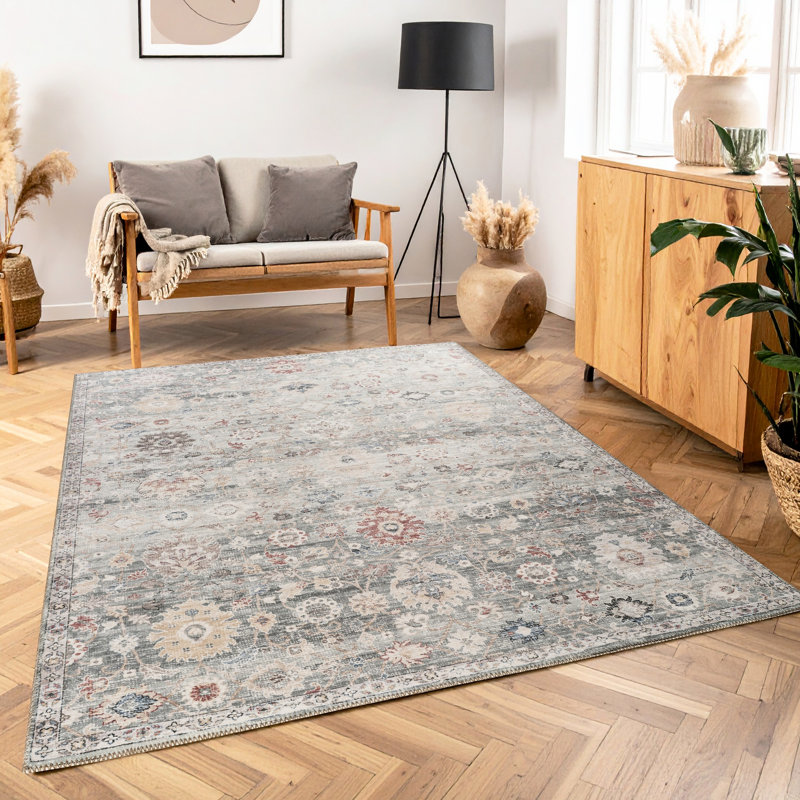 Pavillon de jardin multicolore 7 pi 10 po Tapis X 6 avec velours épais, envers en jute, pour un confort luxueux, des espaces de bureau durables