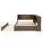 Full Wood Daybed with Storage Shelves-1464232102