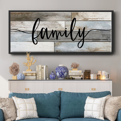 Famille - toile encadrée