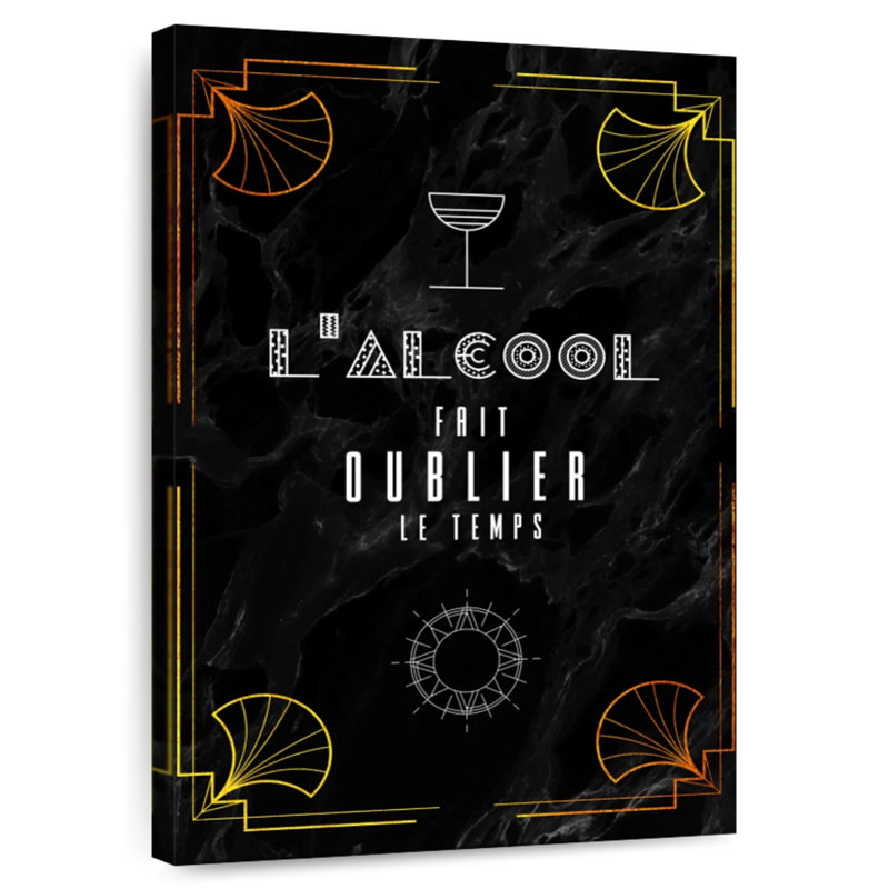 Tergel Art Deco L'Alcool, 39" H x 26" W