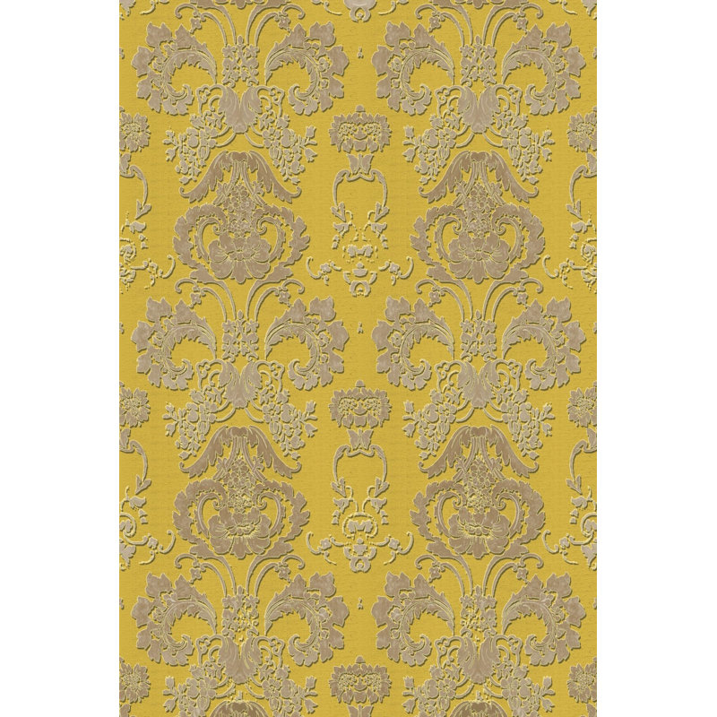 Tapis décoratif lavable à la machine jaune, Sous-tapis rectangulaire de 3 pi 3 po x 4 pi 11 po