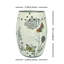 Tabouret en céramique fleur et oiseau-1971326764