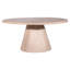 Ross Round Reclaimed Pine Cone Shaped Pedestal Base Dining Table-72049335