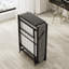 Lit plateforme tapissier en métal Mayton
