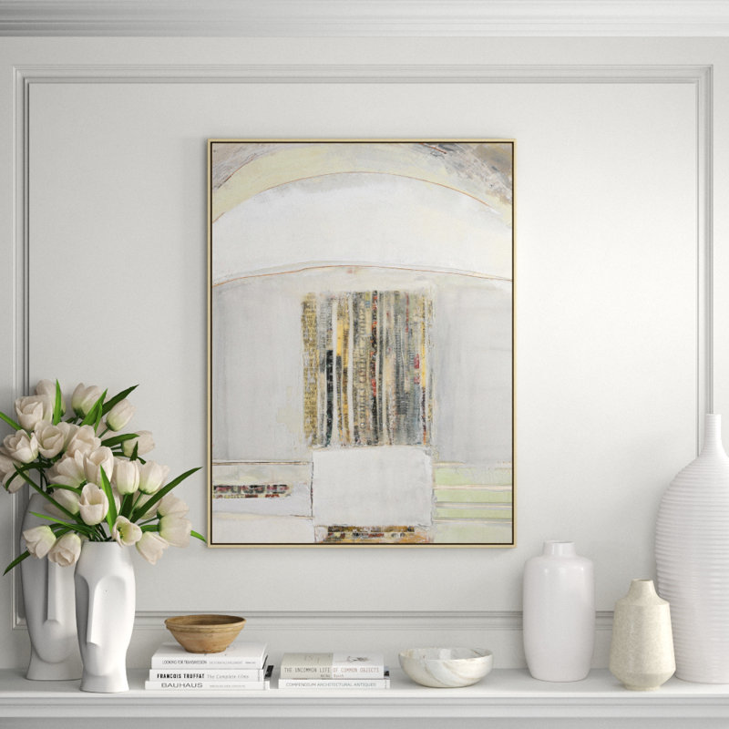 Outside the Garden 2' Framed Print on Canvas