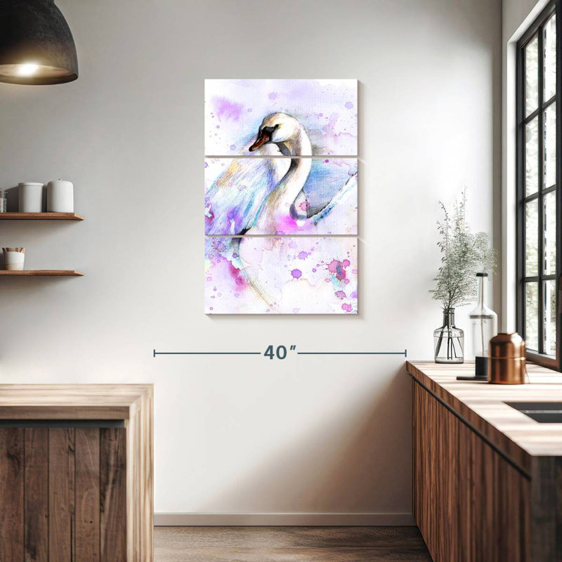 Brampt Abstract Swan, 38" H x 24" W