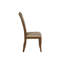 Chaise d’appoint à dossier en lattes beige
