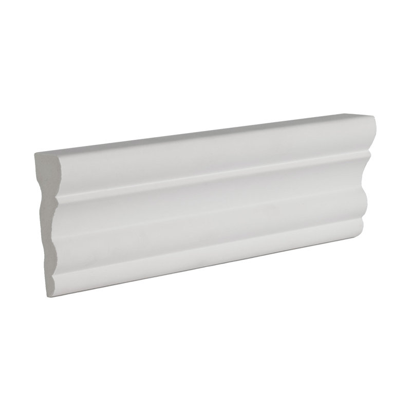 2 in x 5/8 in x 6 in Long Plain Polyurethane Panel Moulding Sample