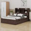Lit plateforme avec rangement et tablettes coulissantes, lit gigogne et 2 tiroirs-246418331