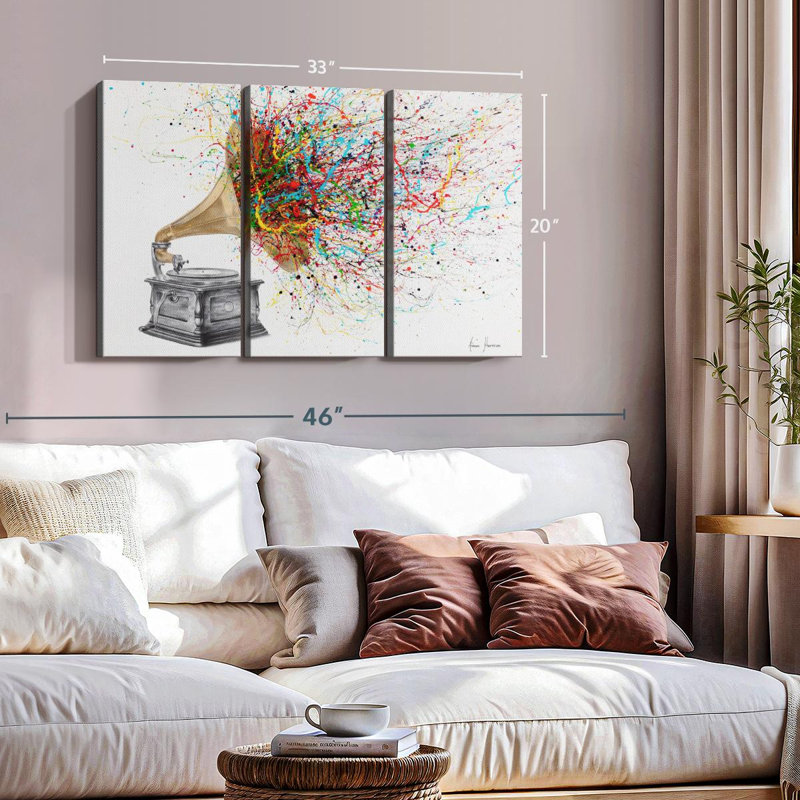 «Turn It Up» sur toile, H 20 po x l 33 po x P 1,25 po