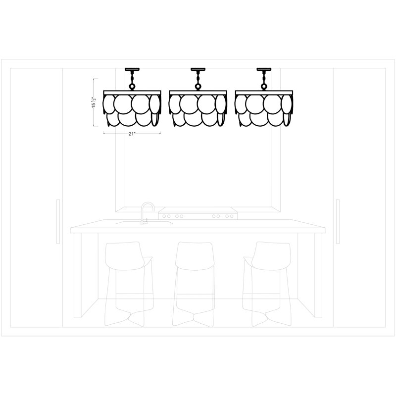 Mellita 6 - Light Single Tiered Pendant, Midnight Black, Not Energy Star, No