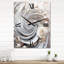 Horloges murales blanches à floraison blanche I - Fractals-99634547