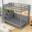 Lit escamotable double au-dessus de double avec lève-personne hydraulique, bureau caché et escalier de rangement-1714966681