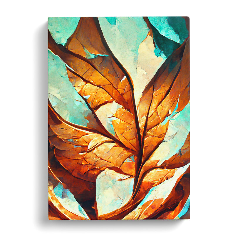 Leaf in Abstract No.2 - Wrapped Canvas, 60cm H x 40cm W x 3cm D