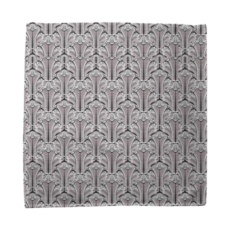Cadian 100% Cotton Geometric Square Napkin, Pink