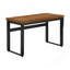 Bureau d'ordinateur, bureau personnel, debout, réglable, L 48 po, travail, ordinateur portable, stratifié noyer, métal noir, contemporain