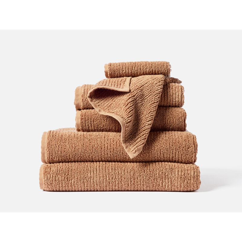 Temescal Organic 100% Cotton Plush Ribbed Mulit-Size Set, Ginger