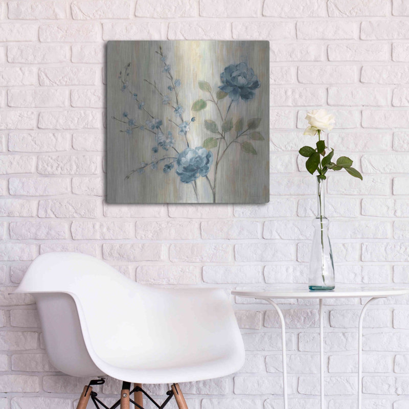 «Contemporary Chinoiserie Blue» par Silvia Vassileva, H 12 po x l 12 po