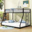 Lit superposé simple au dessus d'un lit double Almadelia Kids