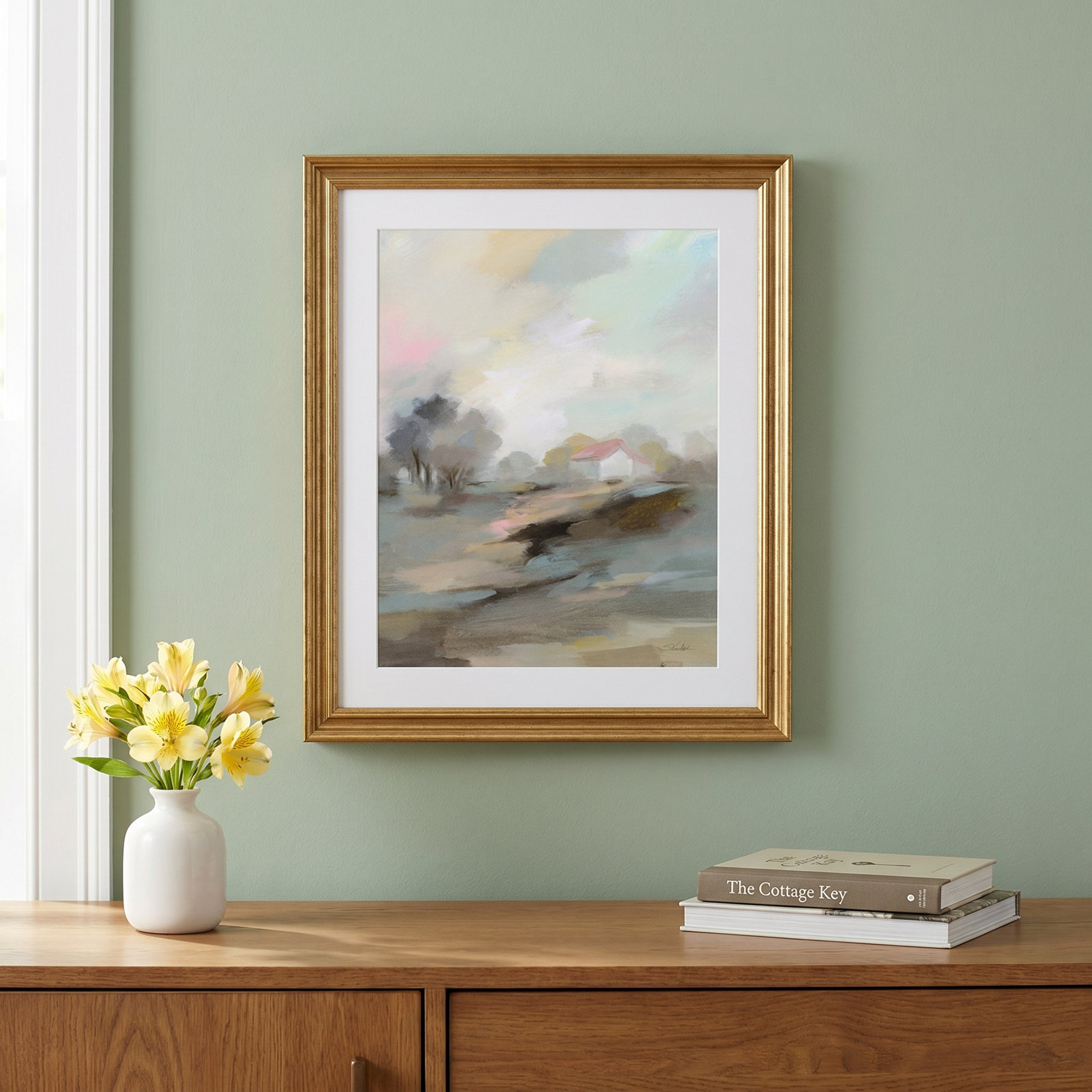 Farm In April by Silvia Vassileva, Bronze, 17" W x 21" H