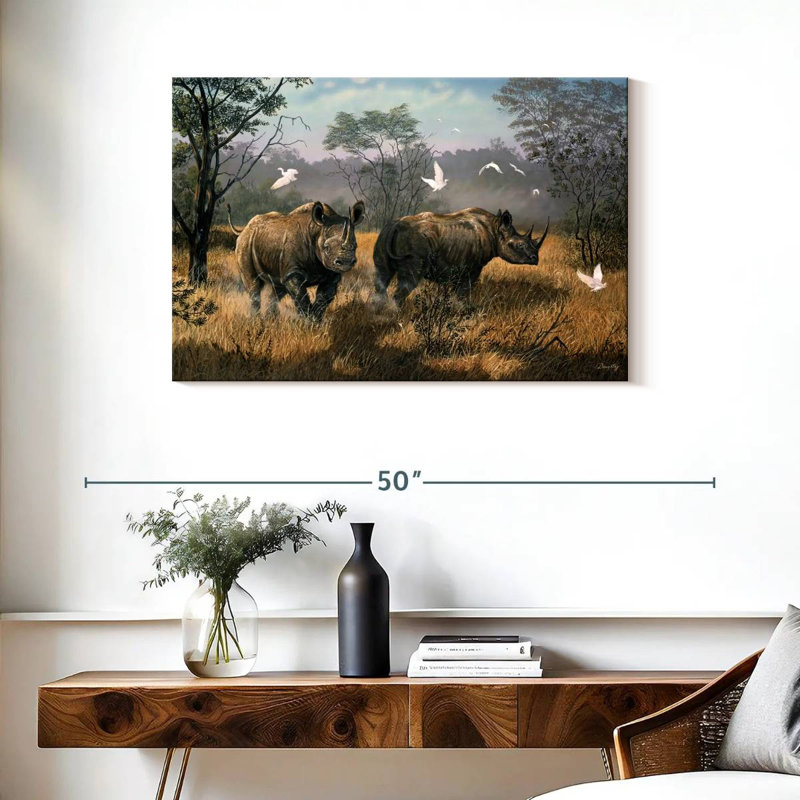 Brampt Rhino Wilderness, 24" H x 36" W