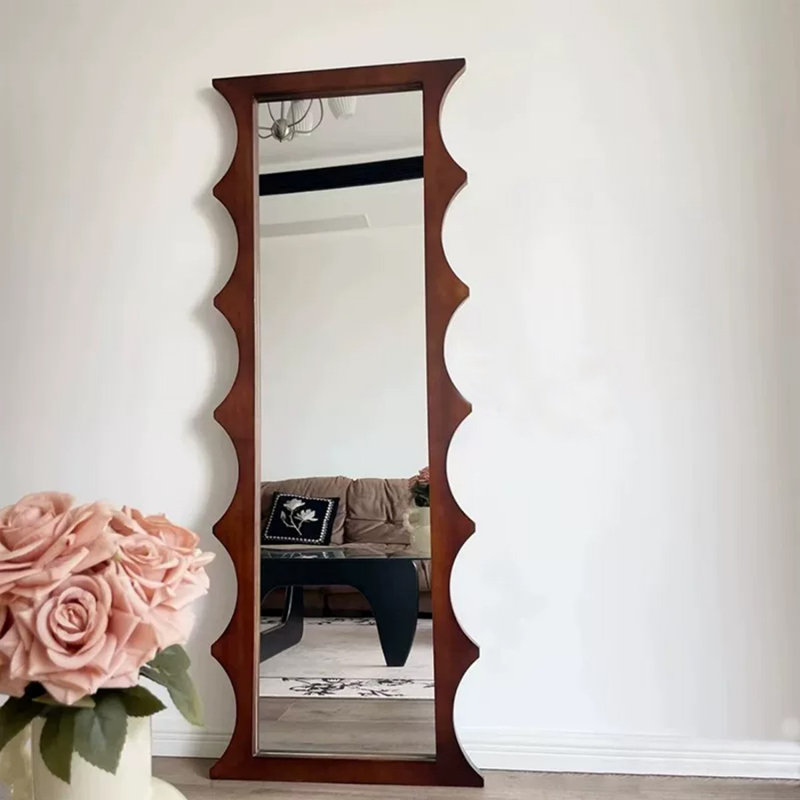 Miroirs pleine grandeur en bois manufacturé de forme libre, H 62,99 po x l 23,62 po