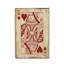 « grand of hearts », impression sur bois