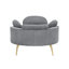 Fauteuil comtable moderne simple gris de 43 pouces, fauteuil simple et confortable, salle de réunion, salon, chambre à coucher-852602015