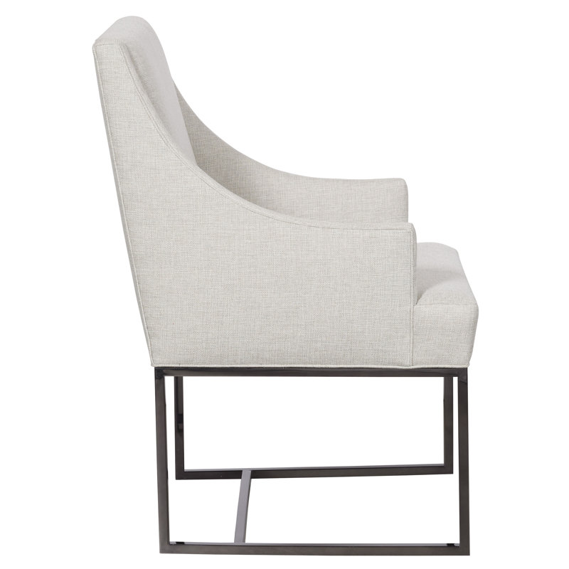 Ellsworth Upholstered Arm Chair, Polyester Blend Tuck Linen