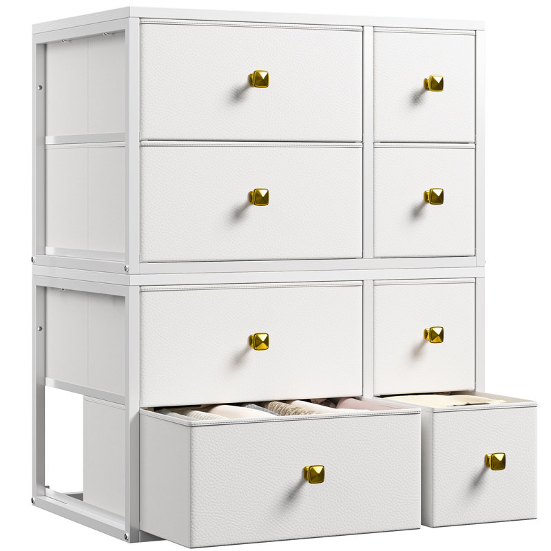 Tiroirs de rangement empilables en tissu - Organisateur modulaire, commode à bricolage, table de chevet, chambre à coucher et salon, plusieurs tailles (standard / plus large / supérieur) et couleurs