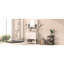 Meuble-lavabo de salle de bain avec lavabo supérieur, armoire à miroir moderne avec barre à serviettes, armoire de rangement pour salle de bain avec 2 portes et 6 tiroirs-1403176599