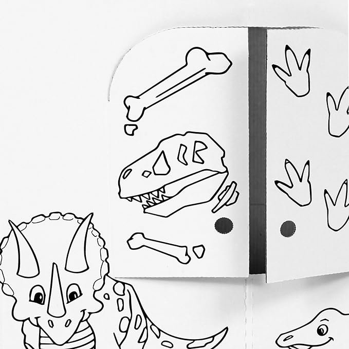 «Easy Playhouse Dinosaur House» - Art et artisanat pour enfants pour le plaisir intérieur et extérieur
