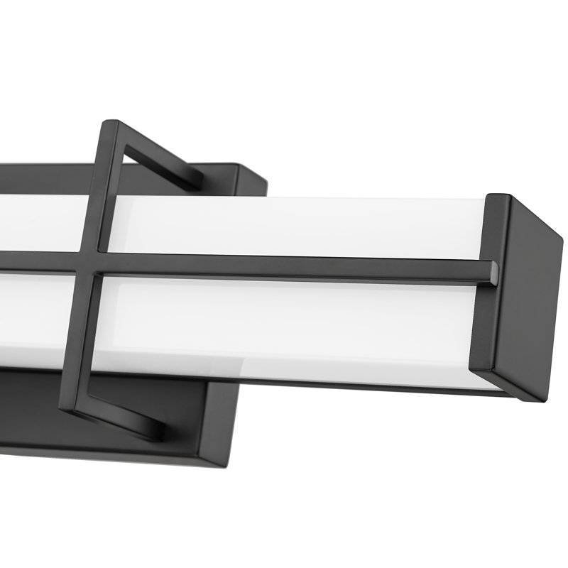 Klowie Dimmable LED Bath Bar, Matte Black