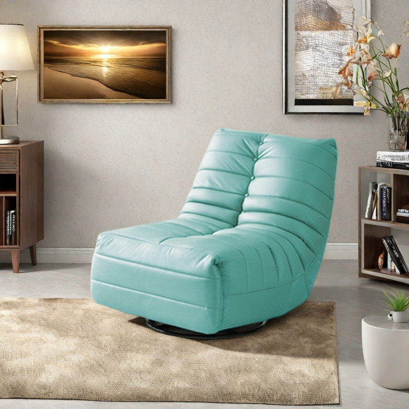 Fauteuil inclinable rotatif confortable, Bleu