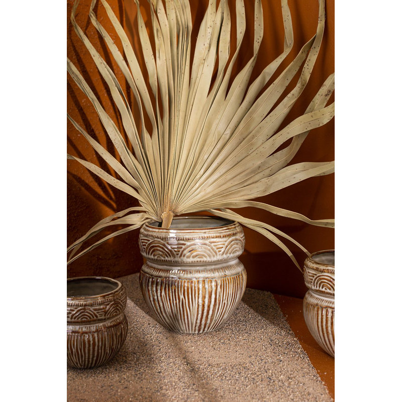 Ceramic Pot Planter, 5.5" H x 5" W x 5" D